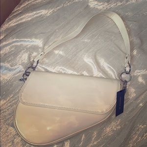 White Retro Purse